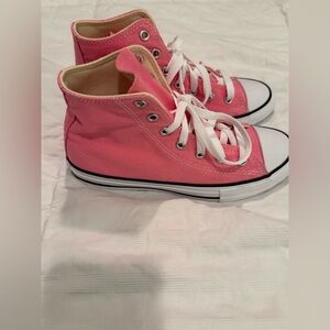 Converse Kids Pink High Top Sneakers